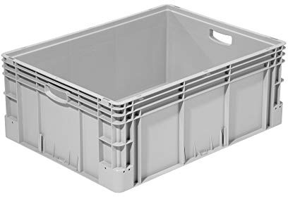 Stapelbehälter stark 800x600x320 mm | Eurobehälter | Stapelbox Farbe grau