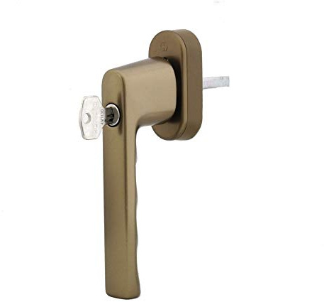 HOPPE Hamburg Fenstergriff 0700S/UD9020-F4 Aluminium Bronze