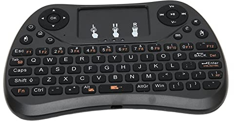 Bewinner Mini Clavier, Mini Contrôleur Rechargeable de Clavier sans Fil Portable 2,4 GHz avec Pavé Tactile pour TV PC Ordinateur Portable Lecteur Réseau TV Box