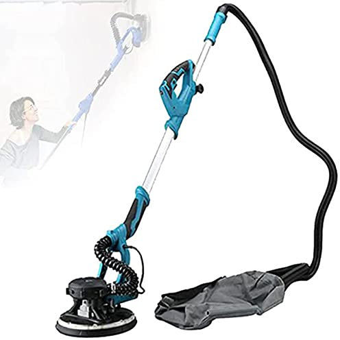 Lijadora De Pared,Pulidora De Pared,1800w Lijadora De Techo,5 Velocidades Ajustables,para Lijar Techos Y Paredes, con Luz Led Y Bolsa De Vacío,Sander+50SandPad