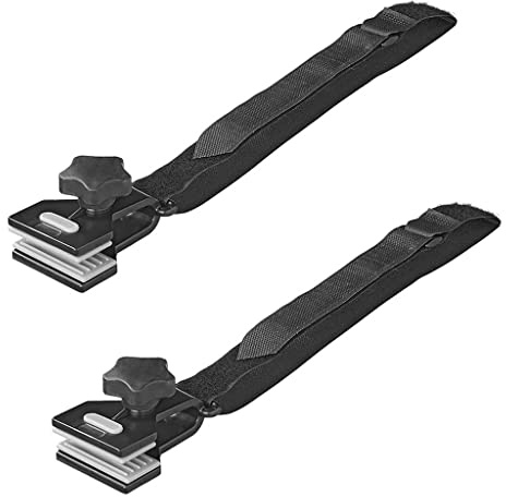 MULTIBROS 2X Markisenklemme Anti-Flatter Set für Wohnwagen & Wohnmobil | Universelle Planen- und Zeltteppich-Clips | UV-stabilisiert | Einfache Installation ohne Werkzeug | Zurrgurte 2x 70 cm & 2x 30 cm mit Klettverschluss - auch für Zeltteppich & Planen - UV-stabilisiert