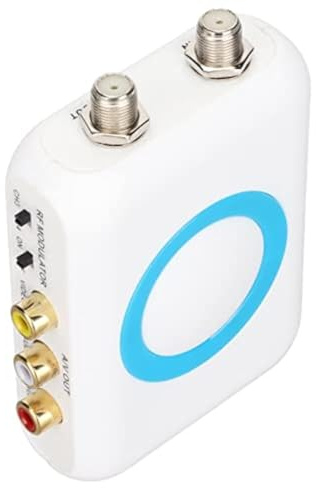 KIMISS HDM66 HD Modulator Supports PAL/NTSC Format Output to RF Modulator for Home TV Replacement HDMI Input to AV Output and RF Output