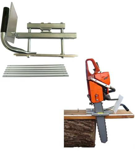 Kit De Fraiseuse À Tronçonneuse, Barre De Scie À Chaîne pour Tronçonneuse De 14 À 36, Barre De Fraisage De Planches, Sciage Auxiliaire, Coupe, Support De Coupe Vertical pour Les Constructeurs