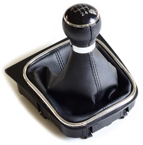 Toiumops Schaltknauf Schaltsack für VW Golf 6, 5/6 Gang Schaltknauf Stick Lever Handball Shifter Staubdichte Abdeckung