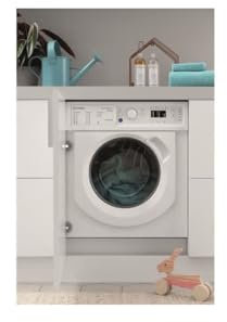 Indesit - Lavadora secadora empotrable BIWDIL861485EU, lavado de 8 kg, secado de 6 kg