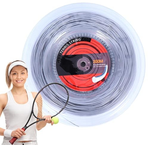 Cuerda de tenis | Cuerda de alta resistencia de 656 pies | Cuerda de 16G/1.35mm para deportes al aire libre, mejora la experiencia de golpeo, accesorio de tenis
