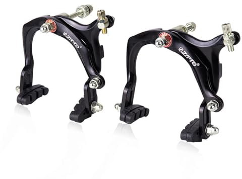 Missmisq Fahrradbremsen Aus Aluminium Fahrrad Rennrad C-Brake V-Form Bremssattelbremse Vorne Und Hinten Lange Arme Bremssattel C-Bremse Für Stadtfahrrad Aluminiumlegierung Bremssattel Vorne Hinten