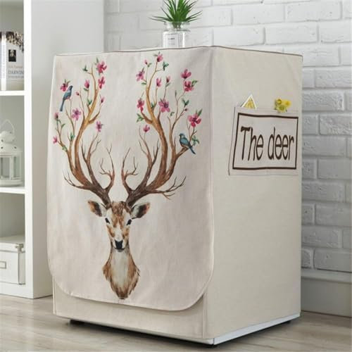 MLordoarf Washer Dustproof Cover Front Load, Washing Machine Dryer Protector Sunscreen Waterproof Tumble Dryer Case Protective Cover for Most Front Loadi