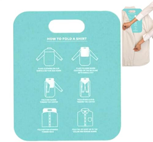Planche pliante pour chemises - Organiseur de vêtements pliable pour t-shirts et chemises - Planche pliante pratique pour une de pliage facile et rapide - Aide à plier durable pour