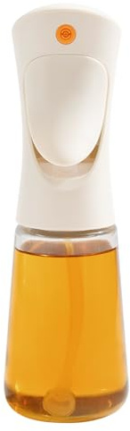 Pulverizador de aceite para cocinar, botella de vidrio recargable de aceite de oliva de 200 ml para freidora de aire, barbacoa, ensalada, jugo de limón y vinagre, dispensador de cocina de 6.75 onzas