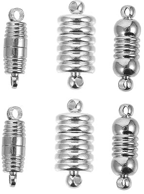 HOMSFOU 6pcs Alloy Fasteners for Jewelry Connector Bracelet Connector Necklace DIY Jewelry Findings Clasps Bracelet Clasps and Closures Making Kit