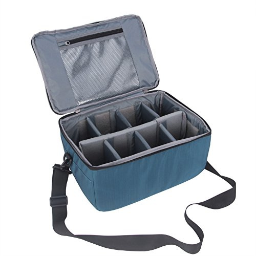 Koolertron 13 Inch DSLR Camera Bag Waterproof Shockproof | Waterproof, shockproof outdoor case, customisable dividers, holds DSLR lenses, Nylon Oxford EPE, strap/handle, commute