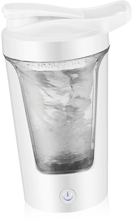Hohopeti Bottiglia Shaker Elettrica Ricaricabile in PP e Abs Tazza Miscelatrice Automatica per Proteine e Caffè Portatile e Facile da Pulire Agitatore Efficiente per Bevande Cremose