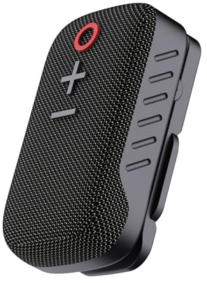 TecSalon MiniBeat | Mini Bluetooth Lautsprecher | kristallklare Anrufe mit aktiver Geräuschunterdrückung | Clip/Magnet für Reise und Outdoor | IPX5 | Staubschutz durch Mesh | 10h Betrieb
