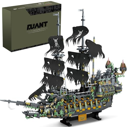 DUANT 39107 The Flying Dutchman Piratenschiff Bauspielzeug，2434PCS Klemmbausteine Großes Segelschiff Modell, Sammler-Modell für Erwachsene & Jugendliche