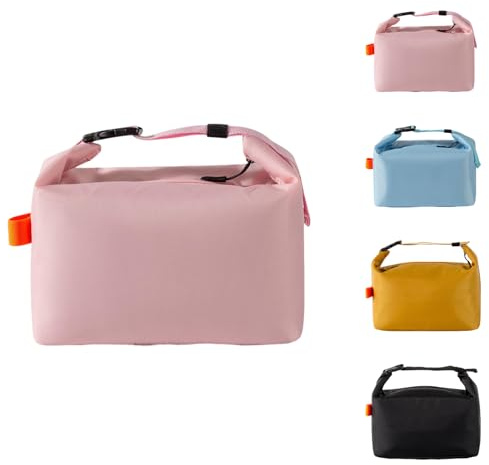 Crevice Fashion Lunch Bags for Men Women- Reusable Insulated Leakproof Lunch Box Tote Bag, Cool Bags for Kids Girls Boys Adults,Thermal Cooler Bag for Work School Picnic Travel -8L (Pink)