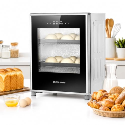 Macchina Per Lievitare L'Impasto Elettrica Da 40l, Lievitatore Elettrico, Con Controllo Dell'Umidità E Della Temperatura, Fermentazione Uniforme, per Pane, Pizza, Lievito Madre, Yogurt, Natto