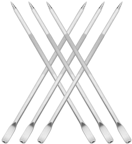 JOINPAYA Set 6 Penne per Latte Art in Acciaio Inox 304 per Decorare Cappuccino e Espresso, Strumenti per Macchina Latte Art Adatti a Uso Professionale e Domestico