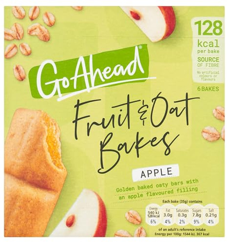 Go Ahead Apple Fruit & Oat 6 Bakes, 210 g (1 Pack of 6 Bakes)