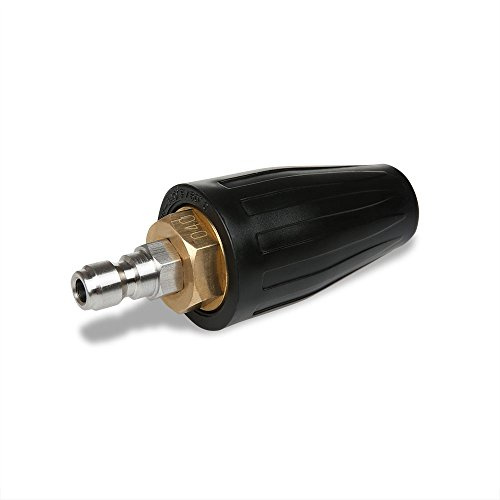NUZAMAS Buse de pulvérisation rotative à 360 degrés pour nettoyeur haute pression (connecteur rapide de 6,35 mm) 10 l/m max. 5 000 psi