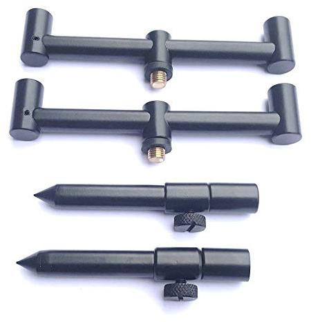 Set di 2 barre per buzz corte, 2 bastoncini da 10 – 15 cm, 2 barre da 15 cm, per pesca alla carpa