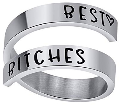 Kucheed Anillos Ajustables,Dikkar Anillo Inspirador, Joyas Grabadas Soy Suficiente,Anillo Espiral de Acero Inoxidable con Espiral,Regalos de Aliento de Personalidad para Niñas Niños