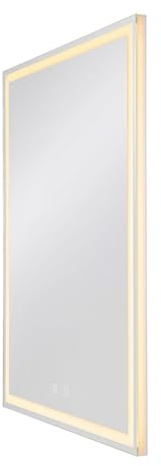SLV Wandaufbauleuchte TRUKKO WL/Wand-Beleuchtung innen, LED Spot, Aufbau-Leuchte, Wandaufbauleuchte, Wandstrahler / IP44 25.0W 1290lm dimmbar, transparent, 60x80cm dimmbar, 1004730