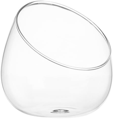 Housoutil Vase en Verre Micro Paysage, Bol en Verre Biseauté, Pots De Fleurs pour Plantes Succulentes pour Plantes Succulentes, Mousses, Micro-Paysage