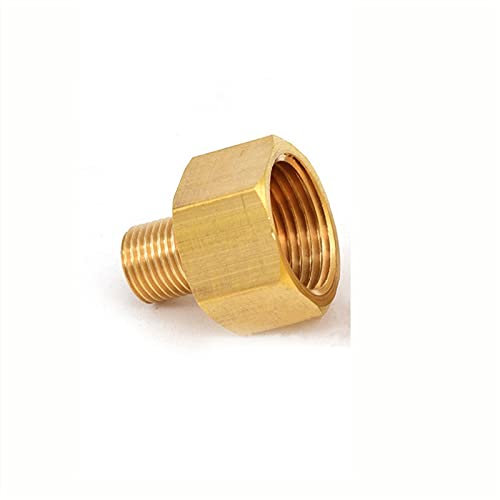 Mdingbao-Brass Connector Fitting Copper M/F 1/8,1/4,3/8,1/2 3/4 BSP Male To Female Threaded Brass Coupler Adapter Brass Pipe Fitting, Garden hose connector ( Thread Specification : 06F 04M )