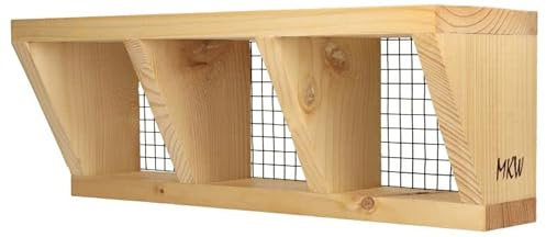 Nistbrett Für Mehlschwalben MKW - Stabiler nisthaus für Wildvögel und Gartenvögel - Nistkasten aus Nadelholz - Wetterfest und langlebig für draußen mit Einflugloch