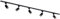 Qub Focus III – Système d’éclairage LED monophasé – 2 rails de 1m (200cm) – 5 spots GU10 orientables – noir – plafonnier moderne – pour cuisine, salon, salle à manger