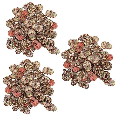 EXCEART 3 Sets Holzknöpfe Mit 2 Löchern -nähknöpfe Für Accessoires Kleidung 100 Stück * 3