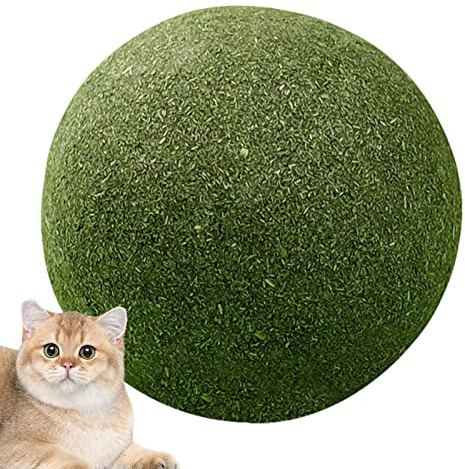 Duqulle 10 cm Große Katzenminze-Bälle, Verrückter Katzenminze | Ball Für Katzen, Essbares Kätzchenspielzeug Zur Zahnreinigung, Selbstheilendes Und Langeweile Linderndes Katzenspielzeug