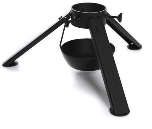 Weihnachtsbaumständer aus Metall Christbaumständer Baumständer Schwarz Halter Tannenbaumständer Weihnachtsbaum Ständer (52 x 22 cm)