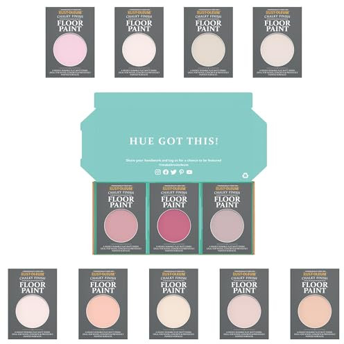 Rust-Oleum Chalky Floor Paint in Matt Finish - Sweet Pinks Tester Box