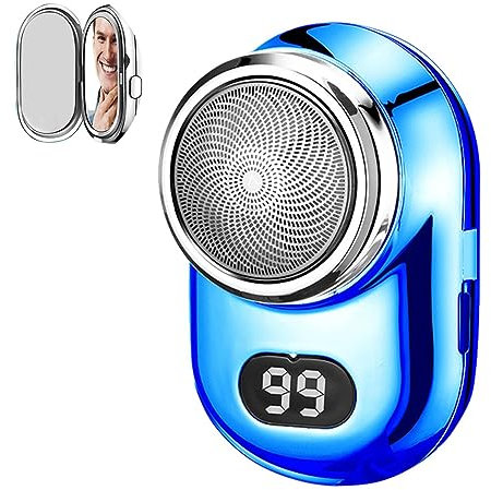 Youding Rasoir à barbe | Rasoirs rotatifs portables de poche | Tondeuse à barbe portable de poche | Charge rapide mâle électrique pour la maison, cadeau de Nouvel An
