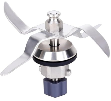 Edelstahl Ersatzmesser Kompatibel mit Silvercrest Monsieur Cuisine Connect und Monsieur Cuisine Smart Küchenmaschine, Blender Ersatz Klinge mit Dichtungsring, 5 Zähne