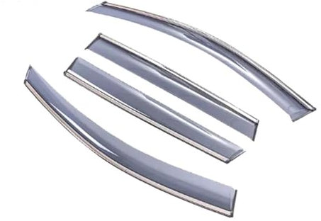 VREFOEAX Seitenfenster Windabweiser Auto Windows Visier Für Skoda Für Octavia Für Scout 2 Mk2 2005-2012 Markisen Schutz Abdeckung Deflektor Rauch Aufkleber Zubehör Auto Windabweiser