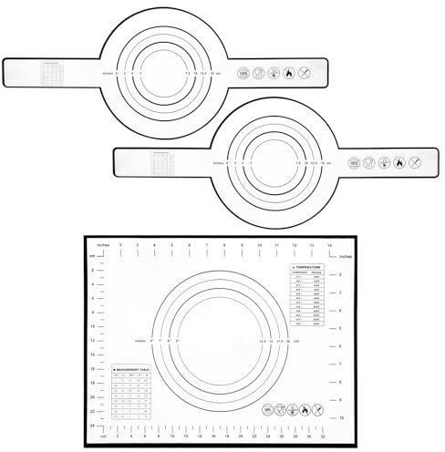 2 Piezas Eslinga de Pan Silicona para Horno, Alfombrilla Silicona Hornear y Alfombrilla para Enrollar Pan, Tapete Silicona para Hornear Antiadherente para Transferir Masa
