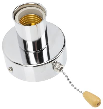 WHAMVOX Wandlampenfassung Mit Zugschalter Lamphalter Lampensockel Perlenkette Geeignet Für Wandleuchte Und Deckenventilator Einfache Montage Und Praktischer Ersatz