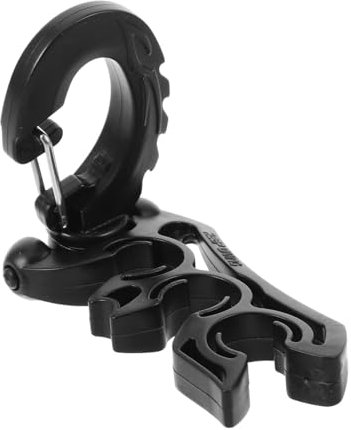 Happyyami Tauchclip Tauchausrüstung Halter Für Schnorchelhalter Schnorchelclip Ersetzen Schnorchelzubehör Schnorchel-Clip Maskenschlauchhalter Schnorchelschlauchhalter Black Edelstahl 304