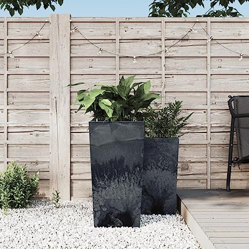 Xichuzi Macetero Interior extraíble PP hormigón Gris Antracita 21/49 L, Jardineras Exterior, Macetas Exterior, Huerto Urbano Terraza, Huerto En Casa, Mesa De Cultivo 364694