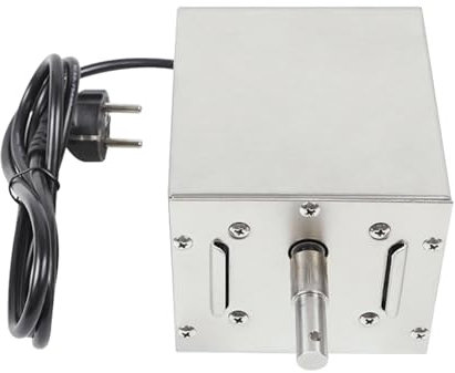 CHFUNE Grillspieß Grillmotor aus Edelstahl, 220V Grillmotor BBQ-Röster Spanferkelgrillmotor Getriebemotor Grillgut Elektrogrill Elektromotor Drehspieß Roaster Grill Grillmotor 80-100kg