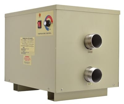 OUHFCASN Calentador de Piscina eléctrico con Pantalla Digital, portátil, Comercial, for spas y bañeras. Calefacción eficiente(Without Digital Display,18KW)