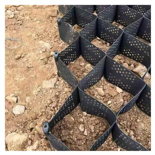 Stabilizzatore de Ghiaia Griglia di ghiaia per vialetto ad alta resistenza - 1/2/3/4/5/6 cm, celle geometriche in HDPE ad alta densità, griglie di stabilizzazione geogriglia perfette per giardini, via