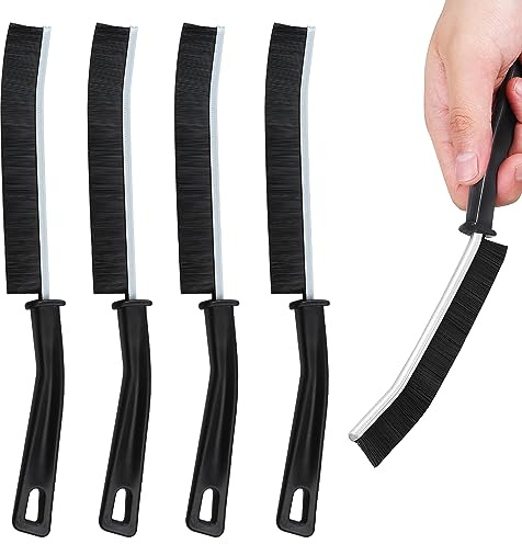 4 Piezas Cepillo de Limpieza para Rincones con Cerdas Duras, Cepillo para Juntas de Baño, Cepillo de Limpieza para Juntas, Cepillo para Ranuras, Limpieza para Suelos de Baldosas de Cocina y Baño