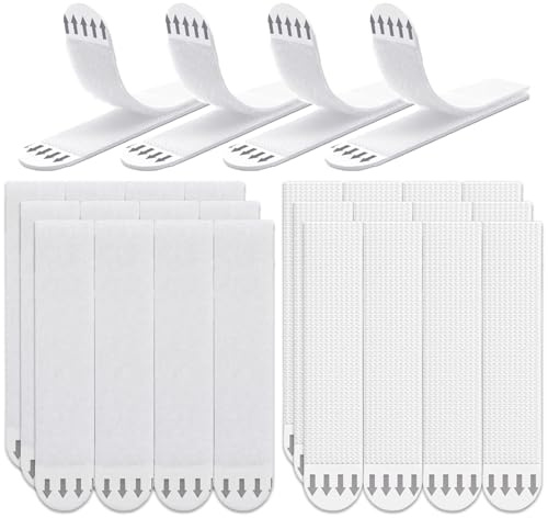 Agvdg 24 paia (48 strisce) per appendere quadri, 92 x 19 mm, nastri adesivi a doppio lato, senza chiodi, per cornici, specchi, tele e decorazioni da parete