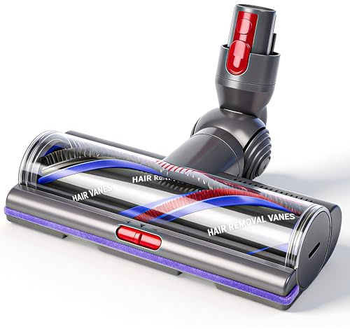 Bürste för Dyson V11 V15 V7 V8 V10 reservdelar Direktdrift Bottendysa för Dyson SV10 SV11 SV12 SV14 SV15 Ersättningsborste Torque Drive Borstvals Turboborste Uppgradering Anti-Knott Justerbar sugkraft