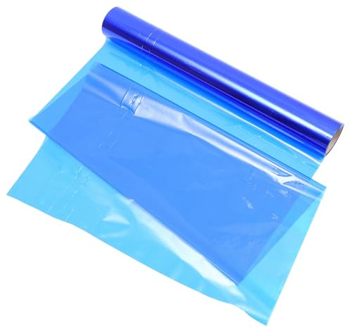 SOPOTUTU Cellophane Colorato Blu Larghezza 40cm per Avvolgere Fiori e Cesti Regalo, Resistente All'usura e Tagliabile a Misura per Confezioni Pratiche