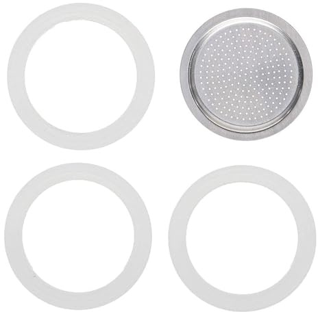 LYhsmg Gasket for 6 Cup Espresso Maker, Moka Pot Seal Ring, Replacement Food Grade Seal Silicone, for Stovetop Coffee Maker, Coffee Maker Espresso Machine Accessories